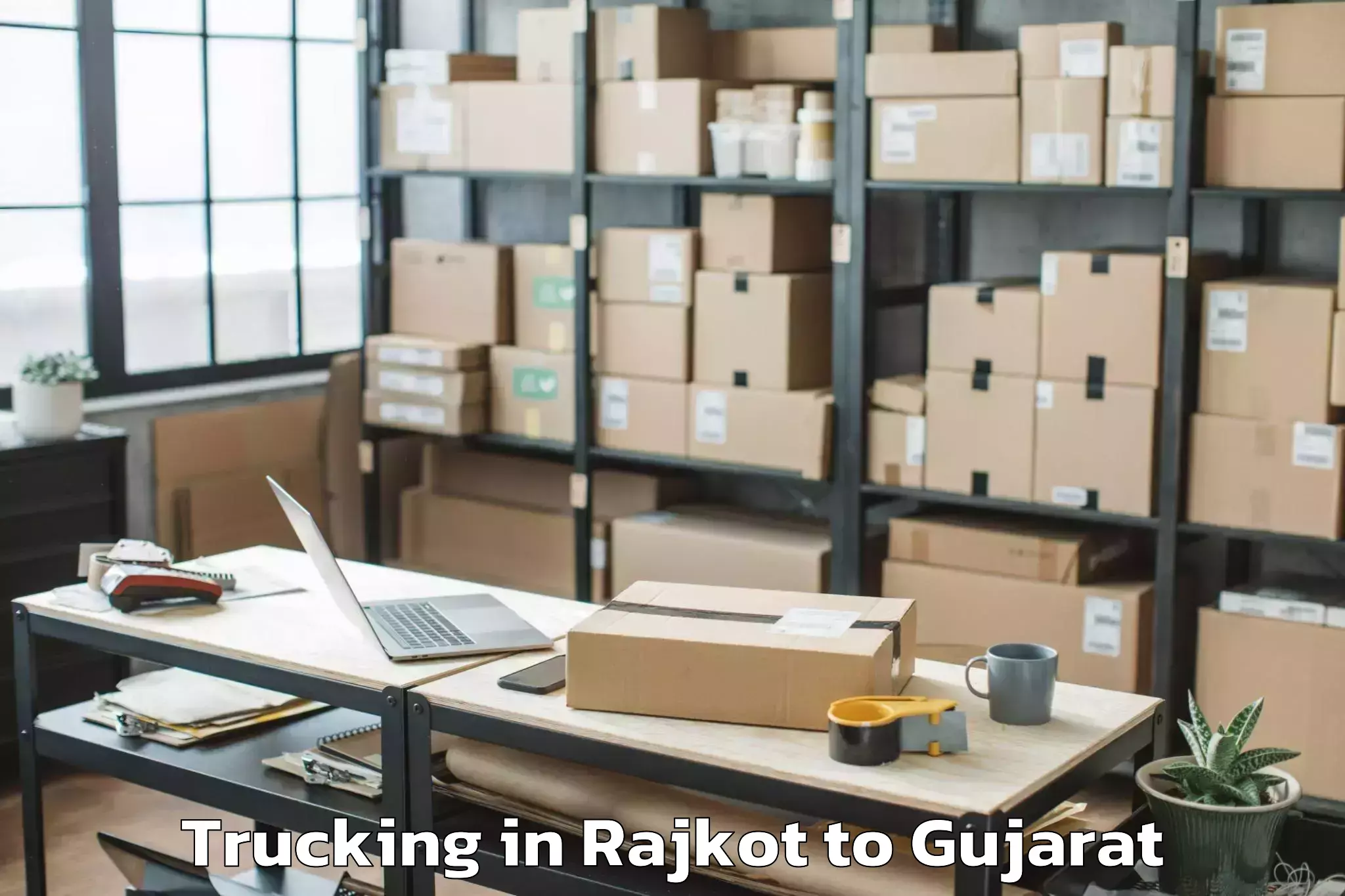 Trusted Rajkot to Umarpada Trucking